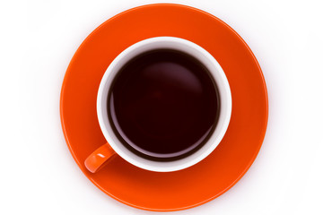 Orange cup of tea