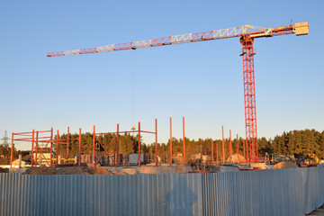 The construction of a sports complex in Vyritsa