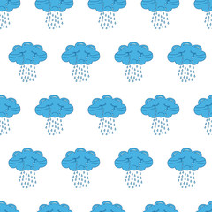 seamless clouds background pattern