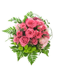 Soft pink rose flowers bouquet
