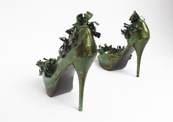 Green High Heel Shoe