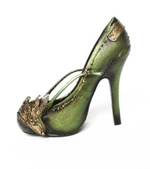 Green High Heel Shoes
