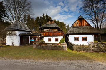 Fototapeta na wymiar Traditional Slovak architecture in Martin, Slovakia.