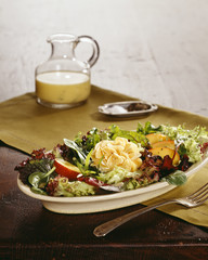 Salad served in dish