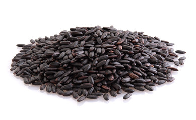 Black rice isolated