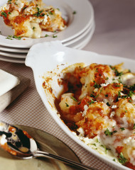 Scallops being served