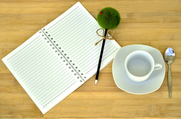 open book blank for note something
