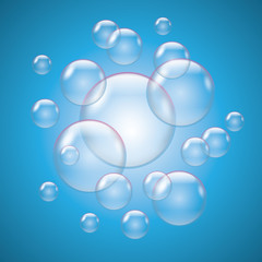 Fototapeta na wymiar Bubbles vector illustration