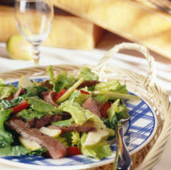 Beef Salad with pears