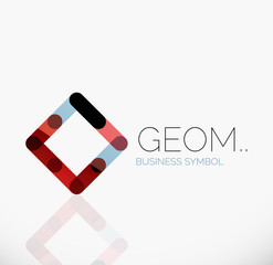 Logo, linear abstract geometric icon
