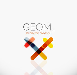 Logo, linear abstract geometric icon