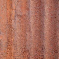 Rusted galvanized iron plate