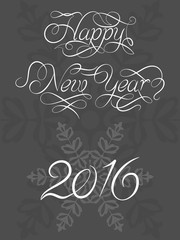 2016 New Year Calligraphy Design