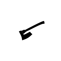 Vector illustration. Icon of toy axe in flat design with shadow effect