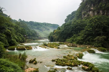 Foto auf Acrylglas baining river scenery of Huangguoshu waterfalls -Anshun, China © cacaroot