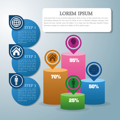 Obraz premium Infographic icon design 