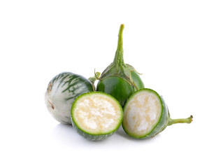  eggplant  on white background
