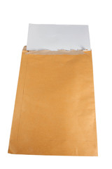 big envelope on with white background