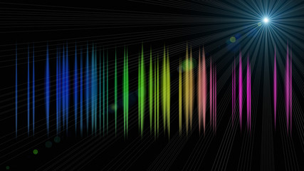 futuristic stripe background design with lights