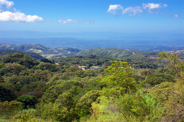 Fototapeta na wymiar View from Monteverde to Nicoya Peninsular, Costa Rica