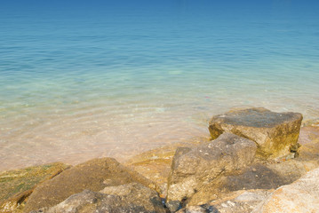 Fototapeta na wymiar Wave & Sand beach background