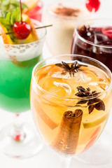 different cocktails