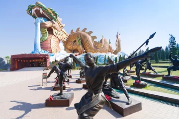 Foto op Plexiglas Big dragon at Dragon descendants museum, Suphanburi, Thailand   © sakdinon
