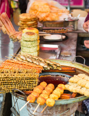 Street grill and fried food