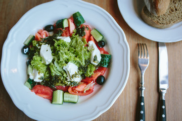 vegetarian breakfast in the morning