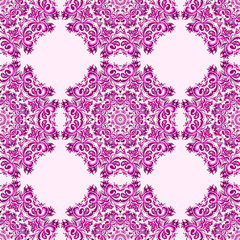Illustration of ornament beautiful seamless pattern with mandala