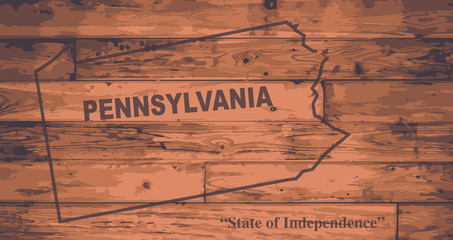 Pennsylvania Map Brand