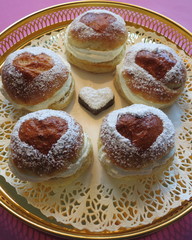 Bun - Semla - with cream and almond paste