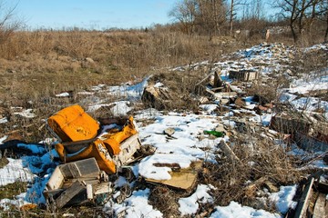 Garbage dump.  Polluting the environment.