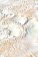 abstract in  the old calcium bath travertine water