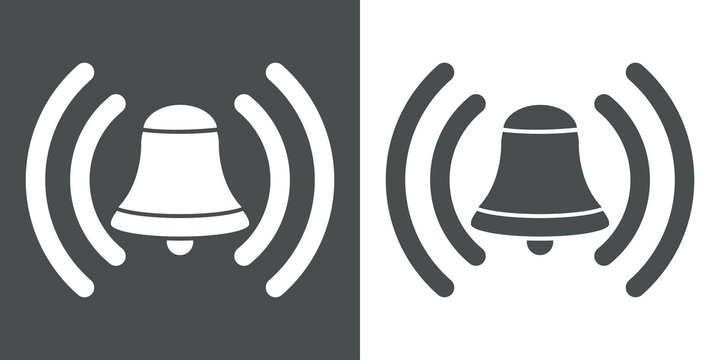 Icono plano campana de alarma #1