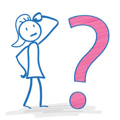 Stickwoman Big Question