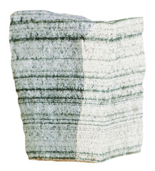 calcic skarn rock isolated on white