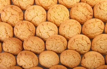 Texture (background) of the cookie in the studio
