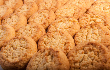 Texture (background) of the cookie in the studio