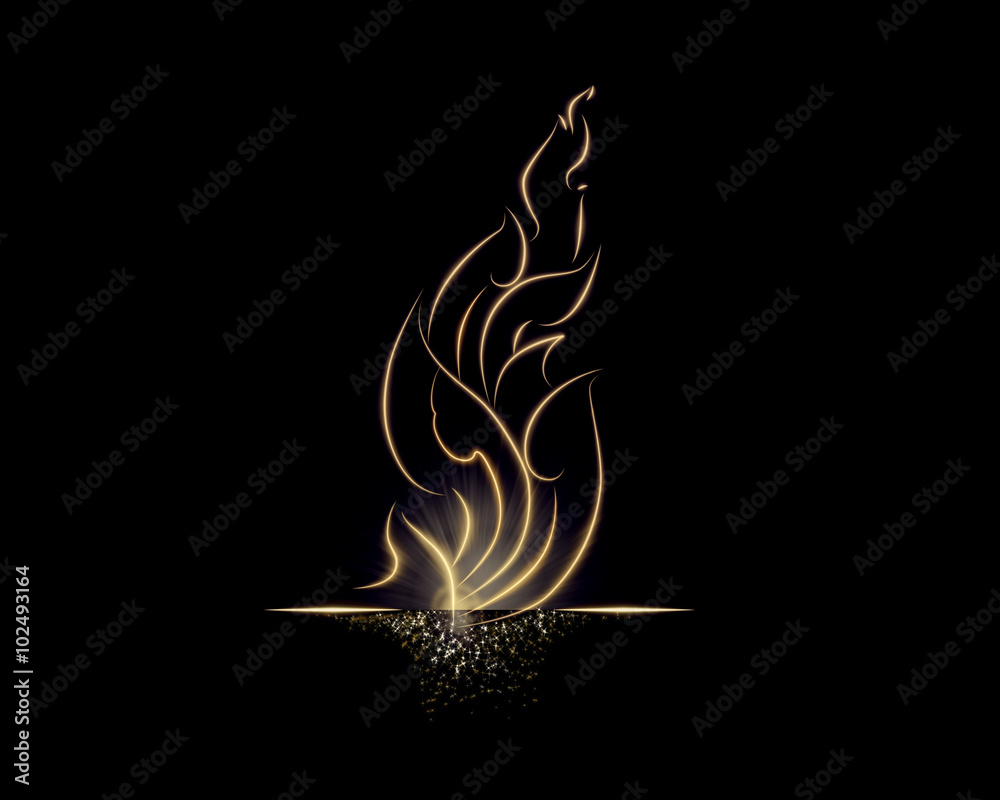 Poster light line thai pattern