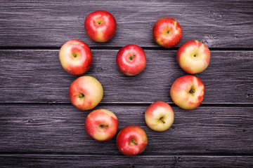 Heart from apples