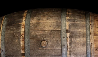 Fotobehang Wine wood barrel © Volodymyr