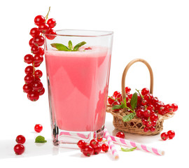 Redcurrant smoothie drink