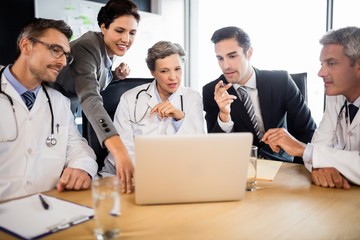 Medical team having a meeting