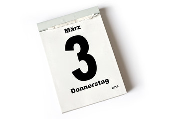 3. März 2016