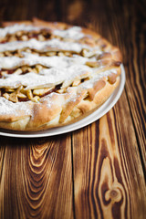 Homemade delicious fresh baked apple pie