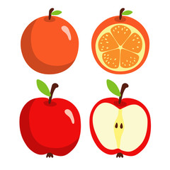 Apple and orange