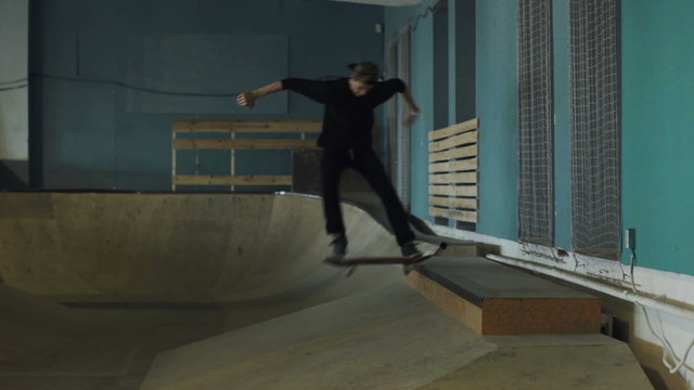 Man doing stunts on a skateboard