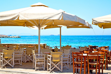 table in   restaurant chair and the summer