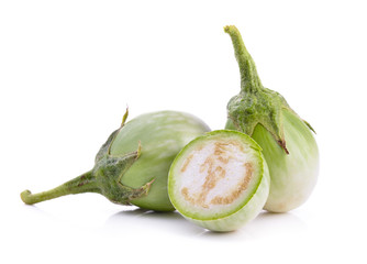 eggplant on white background